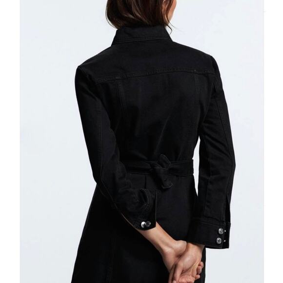 Black Denim Mini Dress - Picture 6 of 16